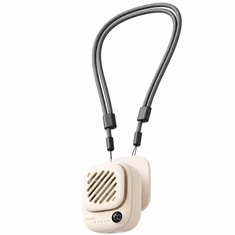 AEL Aecooly Click 01 Mini Portable Neck Fan - Smėlio spalvos