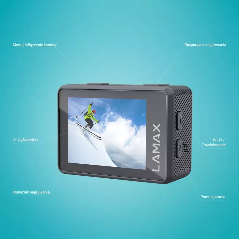 LAMAX X3.2 4K veiksmo kamera 2 inch Wi-Fi 12MP