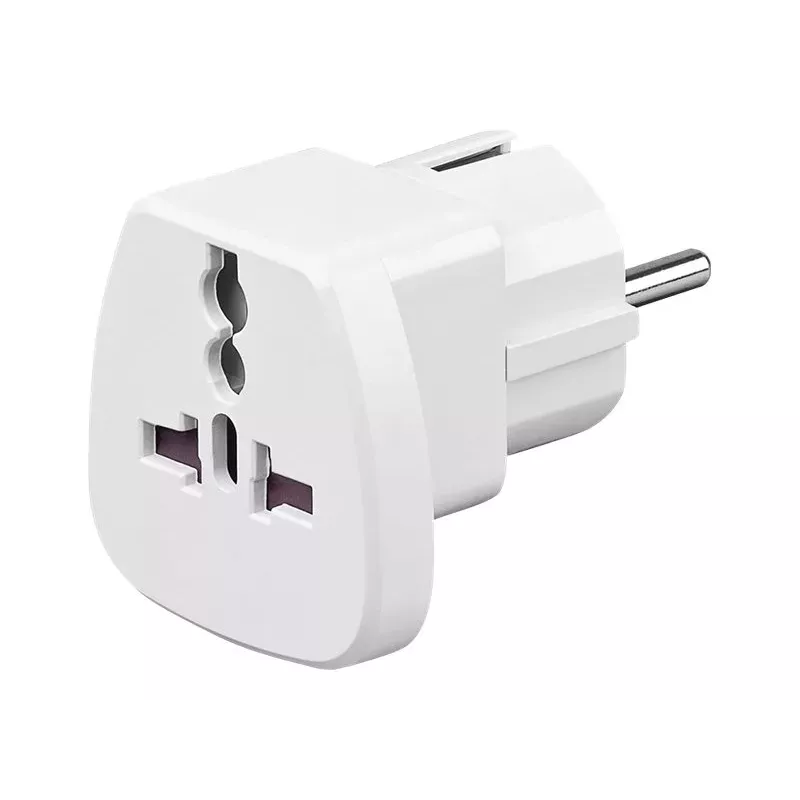 Goobay 94026 kelioninis adapteris JK, JAV, IT, CH į ES, baltas