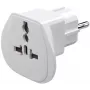 Goobay 94026 kelioninis adapteris JK, JAV, IT, CH į ES, baltas