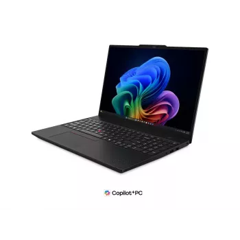 Lenovo ThinkPad T16 G5 Intel nešiojamas kompiuteris - 16 inch WUXGA IPS Anti-Glare, Intel Core Ultra 7 355, 32GB LPDDR5X, 512GB SSD, Intel Graphics, Windows 11 Pro, Wi-Fi 7, Bluetooth 5.4, juodas