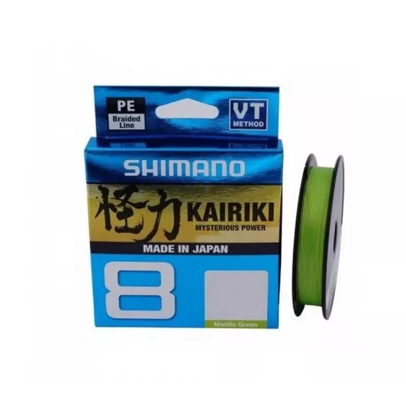 SHIMANO Kairiki 8 Braided Fishing Line 0.060mm 150m 5.3kg Mantis Green