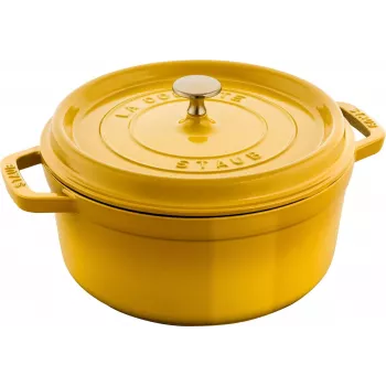 Staub La Cocotte 24 cm apvalus ketaus puodas, Citron, 1011669