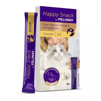 CEVA Feliway Happy Snack Chicken Cat Treats 6x15g