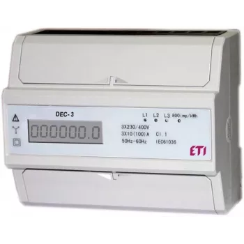 ETI Trifazis modulinis elektros skaitiklis DEC-3 3x230/400V 80A MID