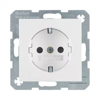 Berker 4723 89 89 Schuko kištukinis lizdas Polar White