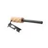 Krams Origin Outdoors Firesteel Edge - Ferocerinio strypo ugnies uždegiklis su plieniniu skeltuvu ir virvele, juoda rankena, oranžine virvele, kompaktiškas ir lengvas, skirtas stovyklavimui, išgyvenimui gamtoje, avarinei parengčiai