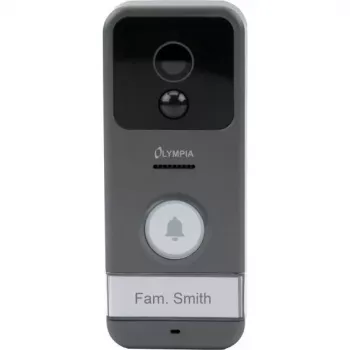 Olympia Video Doorbell VDB 824YA (6024) Full HD 1080p Wi-Fi Smart Doorbell su naktiniu matymu, dvipusiu garsu, IP54
