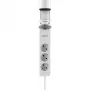 Olympia IOIO SL 3000 stalinis kištukinis lizdas baltas 3 Schuko lizdai 2 USB-A 1,5 m laidas