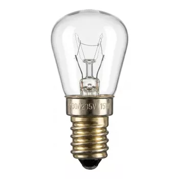 Scharnberger 29900 Šaldytuvo lemputė kriaušės formos 26x57mm E14 230V 15W skaidri