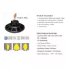 SYNERGY21 Synergy 21 LED Spot Pendant Light UFO 236W, skirtas pramonei/sandėliams, šalta balta, 90° DIM