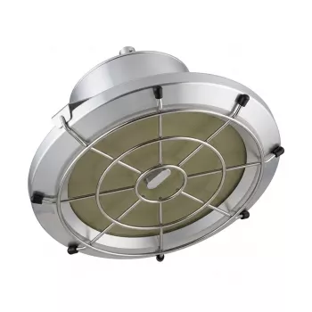 SYNERGY21 LED pakabinamas šviestuvas UFO su kamuolio apsaugos narveliu M 150W 18000lm 4000K IP65 juodas