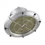 SYNERGY21 LED pakabinamas šviestuvas UFO su kamuolio apsaugos narveliu M 150W 18000lm 4000K IP65 juodas