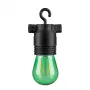 SYNERGY21 LED Retrofit E27 S14 Green 2W, skirtas girliandoms