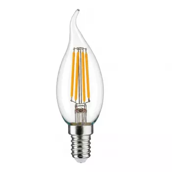 SYNERGY21 LED Retrofit E14 Candle Bulb 4.5W Warm White Dimmable Frosted