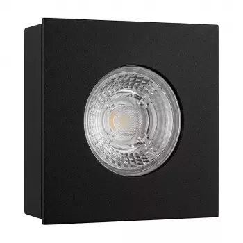 SYNERGY21 Synergy 21 LED įleidžiamas lubinis prožektorius Helios juodas, kvadratinis, paviršinio montavimo rėmelis