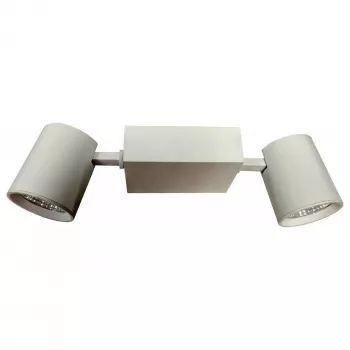 SYNERGY21 LED Track Light Fixture 2x25W Swiveling Warm White 3000K 4500lm 36° 3-Phase Track
