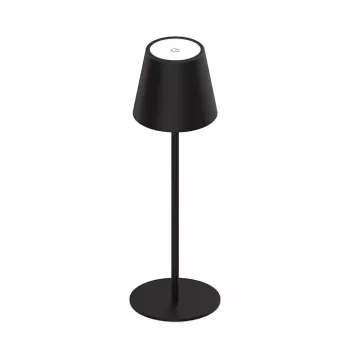 SYNERGY21 Synergy 21 LED stalinė lempa su įkraunama baterija - Lauko IP54 - Liečiamas jungiklis su reguliavimu - Juoda