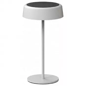 SYNERGY21 LED stalinė lempa SOLAR / Įkraunama baterija, Lauko IP54, Liečiamas jungiklis su reguliavimu, Balta (S21-LED-JT240020)