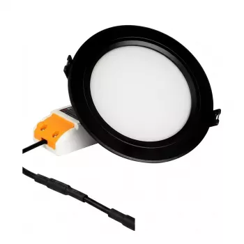 MIBOXER FUT061B 9W RGB+CCT apvalus LED skydelis, juodas, Wi-Fi ir RF