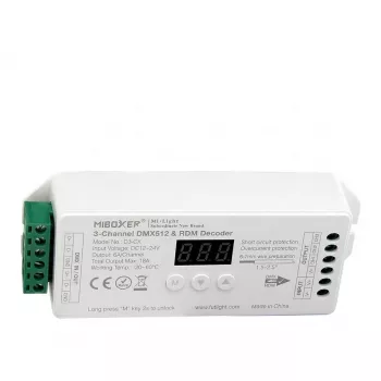 MIBOXER D1-CX LED DMX 1-Kanalo DMX512 į 2.4GHz RF LED valdiklis