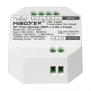 Miboxer Synergy 21 LED AC TRIAC Dimmer WiFi+2.4G+Push (TRI-C1WR)