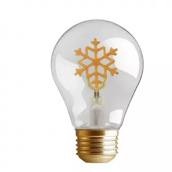 SYNERGY21 LED Retrofit E40 Dekoratyvinė Lemputė Kalėdinė Snaigė Įkraunama