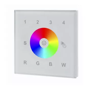 SYNERGY21 LED Serie EOS 03 DMX512 RGB-W Wall Switch White +WiFi