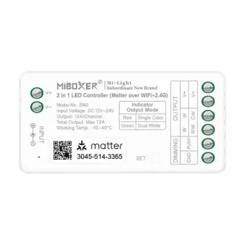 MIBOXER FUT035S+ LED valdiklis S-Series 2in1 Dviguba balta/Dimmer DC12/24V
