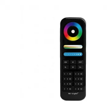 Miboxer Synergy 21 LED nuotolinio valdymo pultas RGB-WW RGB-CCT 8 zonų juodas (FUT089B)