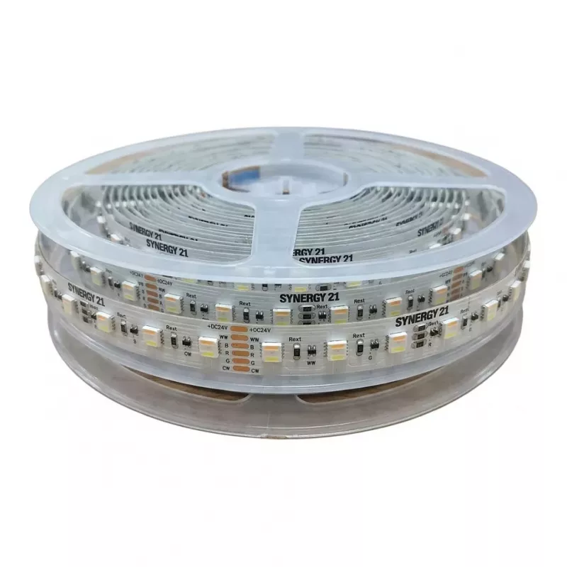 SYNERGY21 LED Flex Strip 5050 - 60 RGB DC24V + RGB-WW (RGB-CCT) One Chip ULS 10m LP IP20