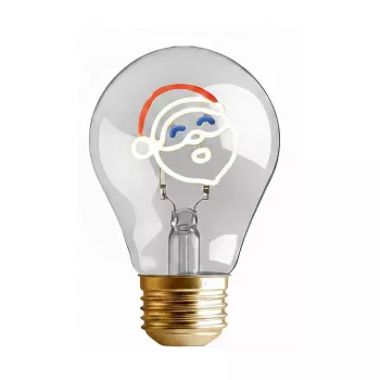 SYNERGY21 LED Retrofit E40 Deko Lemputė Kalėdų Senelis Įkraunama