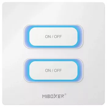 Synergy 21 LED nuotolinio valdymo pultas 2-jų grupių išmanusis jungiklis Zigbee 3.0 + 2.4GHz judesio jutiklis su pritemdymu, skirtas Milight/Miboxer (baltas) (ESZ2)
