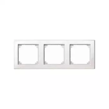 MERTEN 3-jų rėmelio dangtelis Polar White 22,3 x 8,1 cm