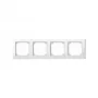 MERTEN 4-jų grupių dengiamasis rėmelis Polar White 29,4 x 8,1 cm System M