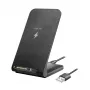 LogiLink Smartphone Stand & Wireless Charger Black