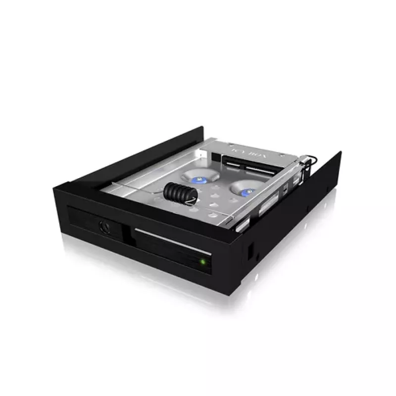 ICY BOX IB-2217ASTS Mobile Storage Rack - 2,5 inch (6,4 cm) į 3,5 inch (8,9 cm) - Juoda
