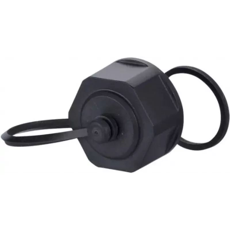 METZ CONNECT BTR E-DAT Industry IP67 V1 Bulkhead Protective Cap for Flange Housing, Grey