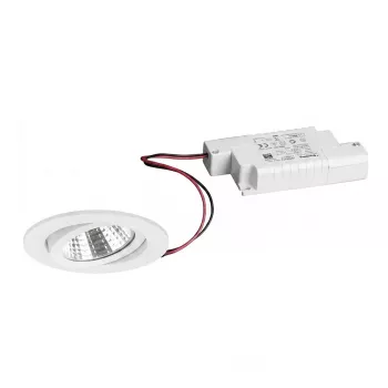 Brumberg Nivalis LED įleidžiamasis prožektorius 8W 3000K 650lm baltas išpjova 68mm