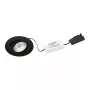 Brumberg Nivalis LED Recessed Spotlight 8W 3000K 650lm 230V AC Black 68mm Cut-Out