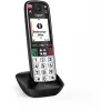 Gigaset EASY 500HX Analog/DECT belaidis telefono ragelis su skambučio ID, juoda, sidabrinė
