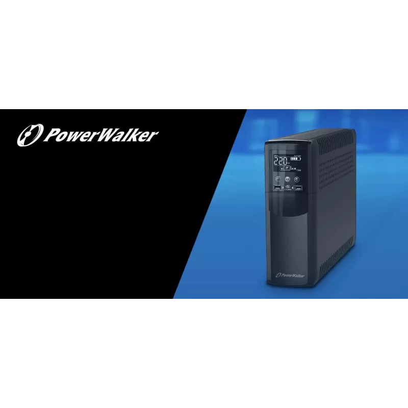 POWER WALKER UPS PowerWalker VI 600 CSW FR Linijinis-interaktyvus 600 VA 360 W 2 išėjimai