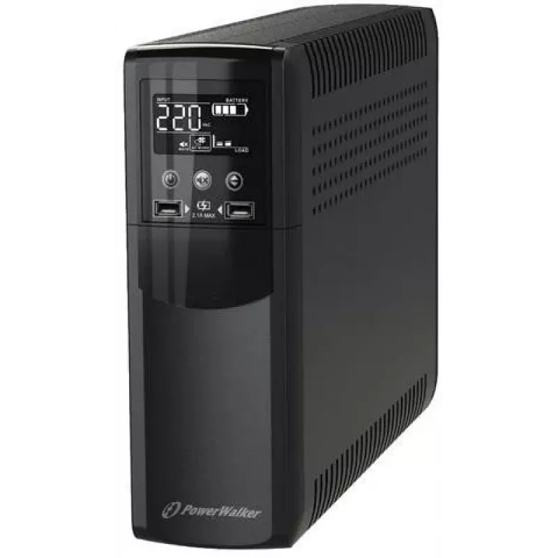 POWER WALKER UPS PowerWalker VI 600 CSW FR Linijinis-interaktyvus 600 VA 360 W 2 išėjimai