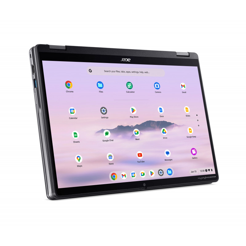 Acer Chromebook Plus Spin 514 for Work CPE594-1N-36N1 14 inch WUXGA IPS Touch/Pen Support Intel Core 3 Processor 100U 8GB LPDDR5X 128GB SSD Chrome OS 2 metų garantija