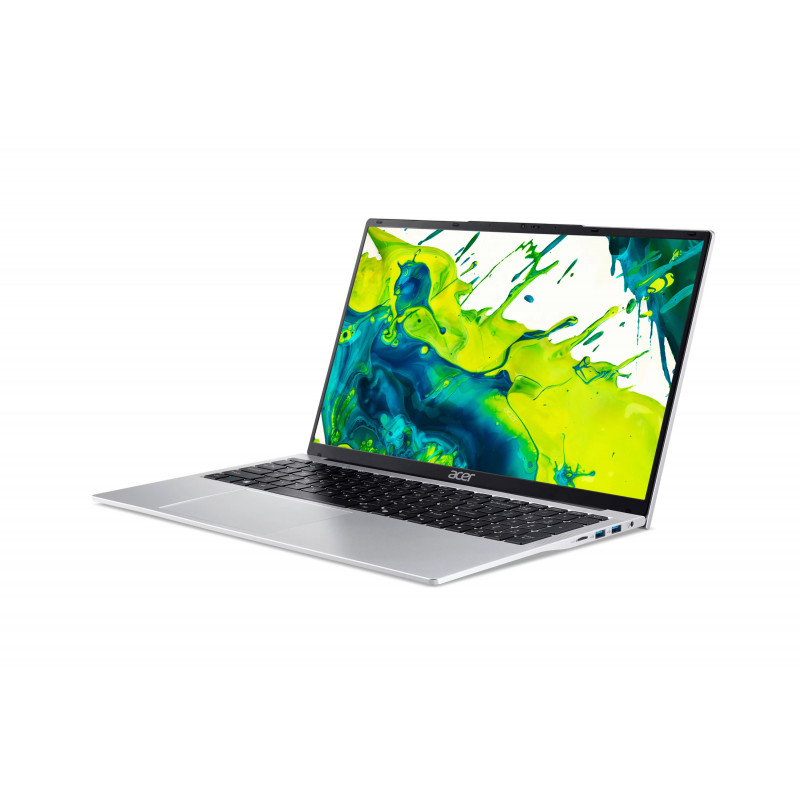 Acer Aspire Lite 17 AL17-31P nešiojamas kompiuteris - Intel N355 - 8GB RAM - 512GB SSD - 17,3 inch TN HD+ - Wi-Fi 6 - šviesiai sidabrinis - prancūziška klaviatūra - Windows 11 Home