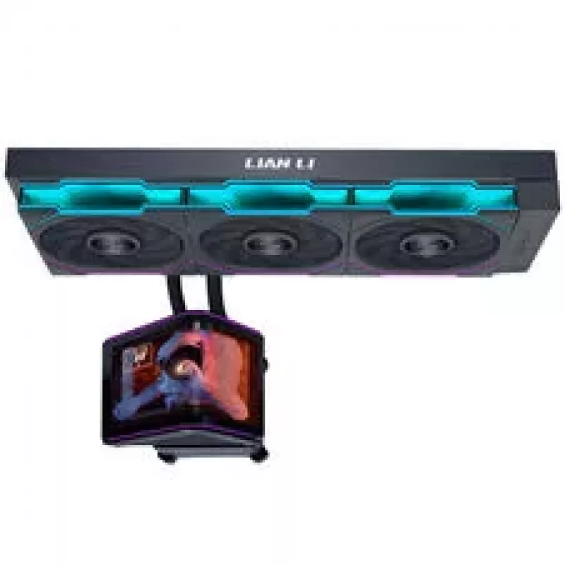 Lian Li HydroShift II OLED Curved 360 UNI FAN TL AIO vandens aušinimas, 360 mm, OLED ekranas, TL-FLEX ventiliatoriai - Juoda