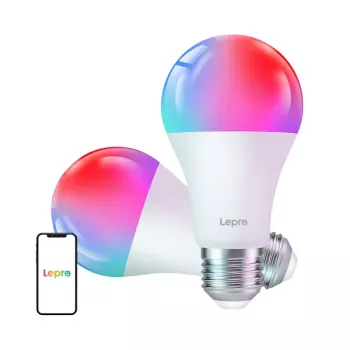 LEPRO B2-2 E27 Wi-Fi LED lemputė, 1100 lm, 2 vnt. pakuotė
