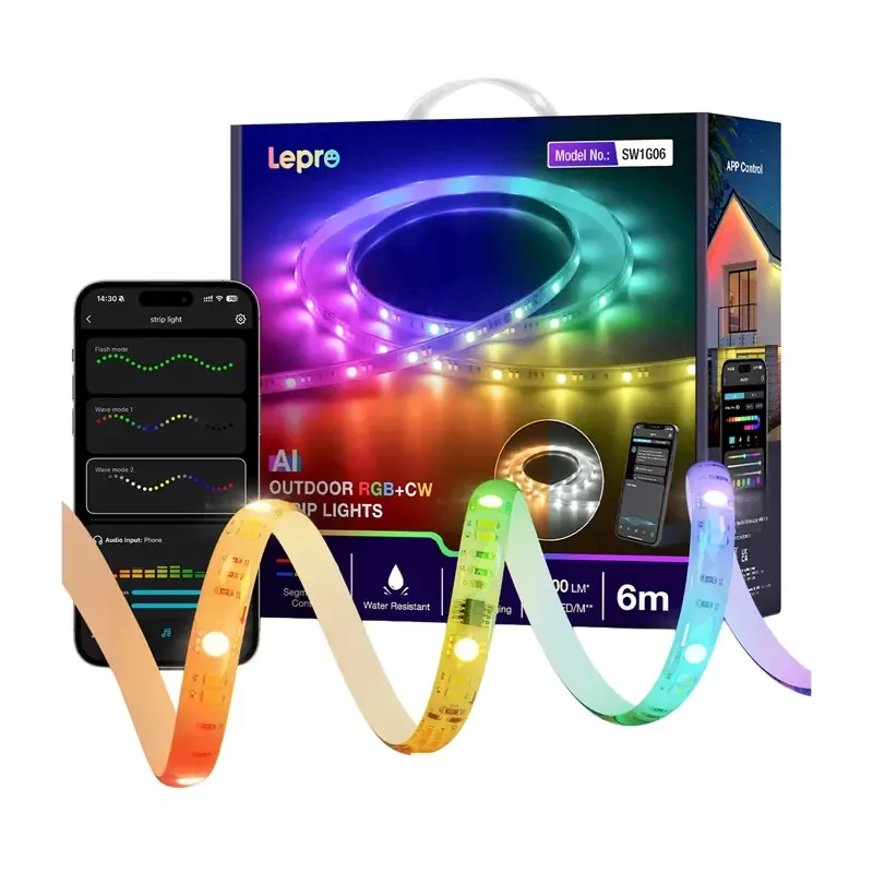LEPRO SW1-6 RGB Smart LED juosta, 6 m