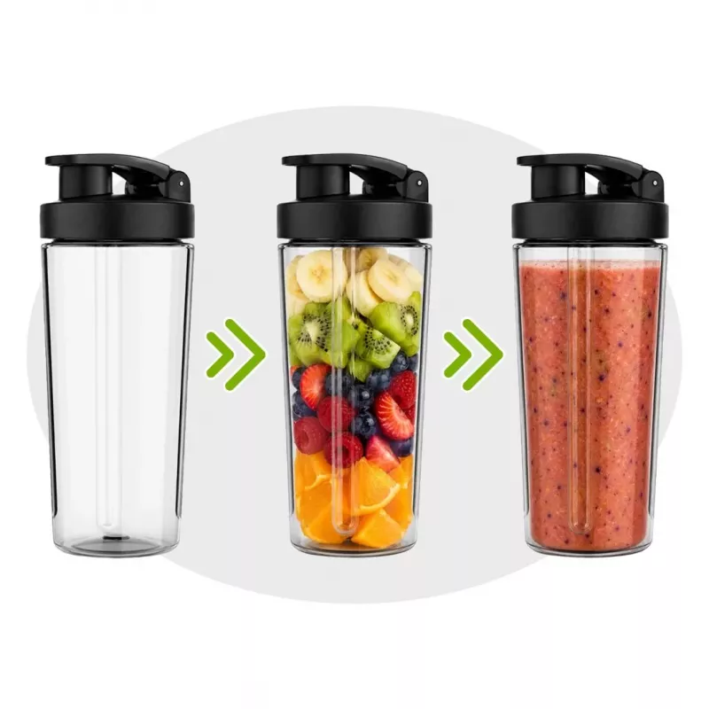 Westinghouse Avanti Cordless Personal Blender WKBEA03 - Juodas su sidabriniais akcentais
