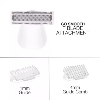 Rio SHTR-EU/1.3 Go Smooth 4-In-1 Lady Shaver & Bikini Trimmer, White